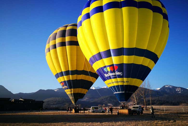 Hot air balloons