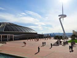 Palau Sant Jordi and the Calatrava Tower