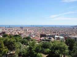 Park Güell, views from the Calvario