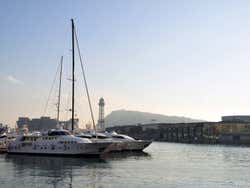 Exploring the port of Barcelona
