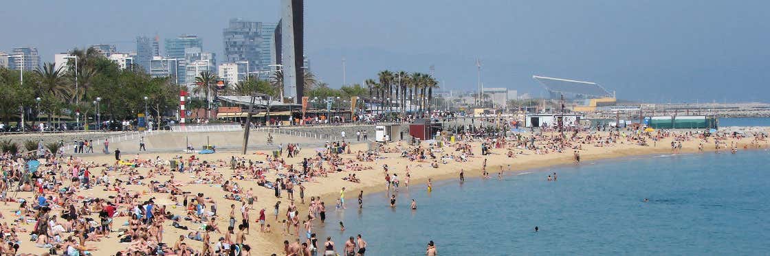 Bogatell Beach in Barcelona